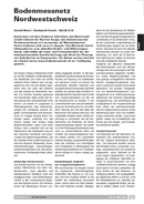 Titelbild Bodenmessnetz Nordwestschweiz, Artikel UMWELT AARGAU, Nr. 60, Mai 2013