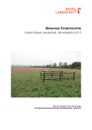 Titelbild Jahresbericht 2015, Bodenmessnetz Kanton Basel-Landschaft